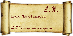 Laux Narcisszusz névjegykártya